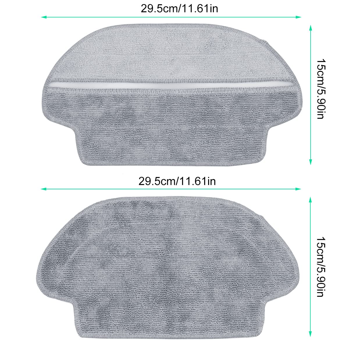 Verilux Accessories Compatible with Mi Robot Vacuum-Mop P - Wet Mop Rag & Dry&Wet Mop Rag, 2 Pcs Mop Cloth Pads Replacement Parts Acccessory for MIJIA STYJ02YM Verilux Accessories Compatible with Mi Robot Vacuum-Mop P - Wet Mop Rag & Dry&Wet Mop Rag, 2 Pcs Mop Cloth Pads Replacement Parts Acccessory for MIJIA STYJ02YM